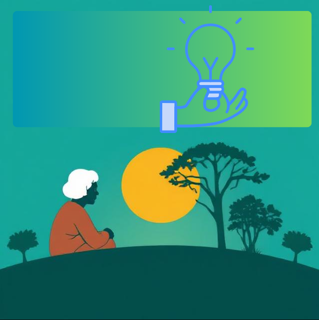 Elderly person with caregiver